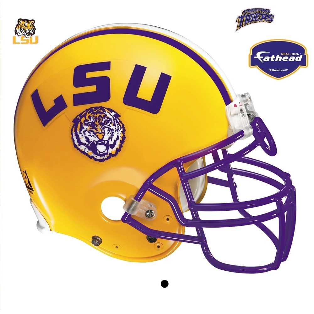 NEW iN BOX LSU Tigers Helmet Wall Decor - Vibrant Yellow and Purple